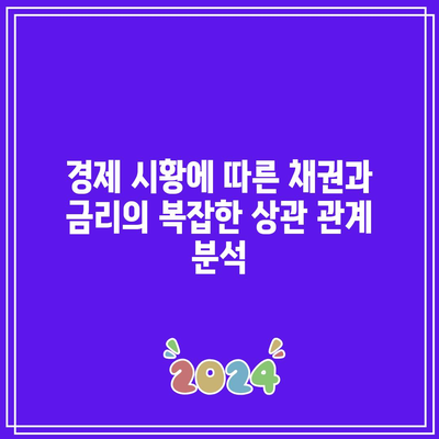 경제 시황에 따른 채권과 금리의 복잡한 상관 관계 분석