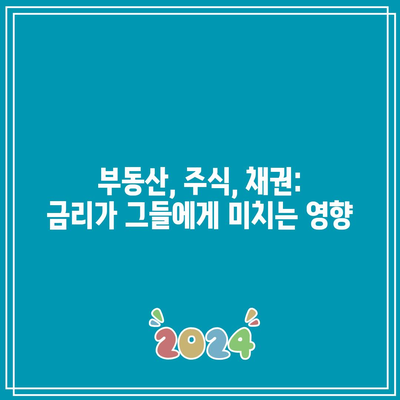 부동산, 주식, 채권: 금리가 그들에게 미치는 영향