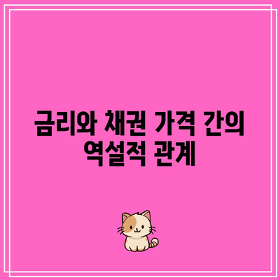 금리와 채권 가격 간의 역설적 관계