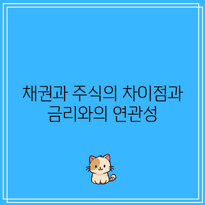 채권과 주식의 차이점과 금리와의 연관성