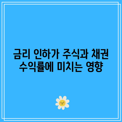 금리 인하가 주식과 채권 수익률에 미치는 영향