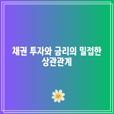 채권 투자와 금리의 밀접한 상관관계