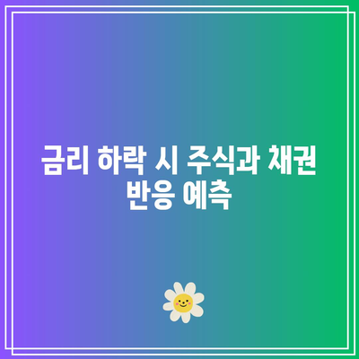 금리 하락 시 주식과 채권 반응 예측