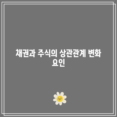 채권과 주식의 상관관계 변화 요인