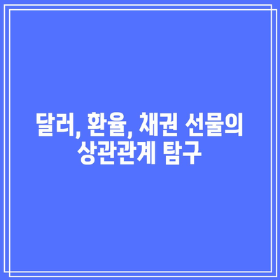 달러, 환율, 채권 선물의 상관관계 탐구