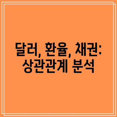 달러, 환율, 채권: 상관관계 분석