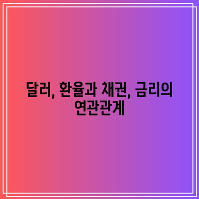 달러, 환율과 채권, 금리의 연관관계