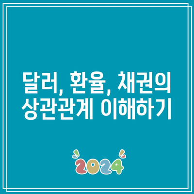 달러, 환율, 채권의 상관관계 이해하기