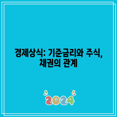 경제상식: 기준금리와 주식, 채권의 관계