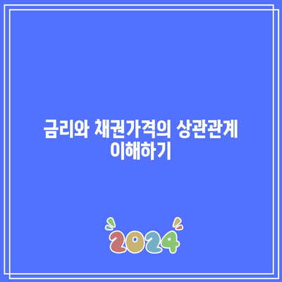 금리와 채권가격의 상관관계 이해하기