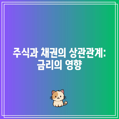 주식과 채권의 상관관계: 금리의 영향