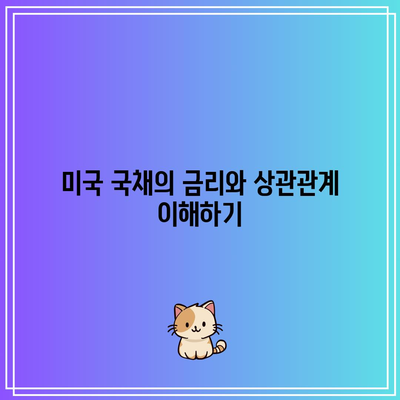 미국 국채의 금리와 상관관계 이해하기