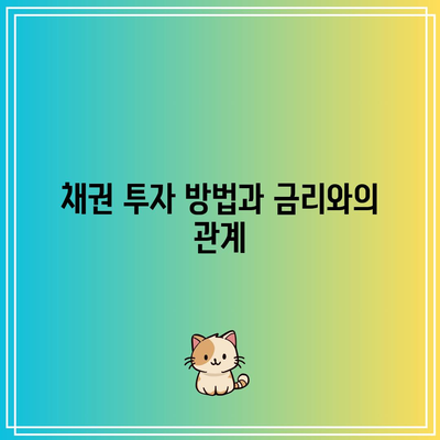 채권 투자 방법과 금리와의 관계