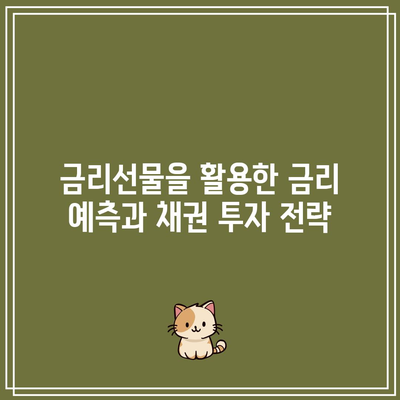 금리선물을 활용한 금리 예측과 채권 투자 전략