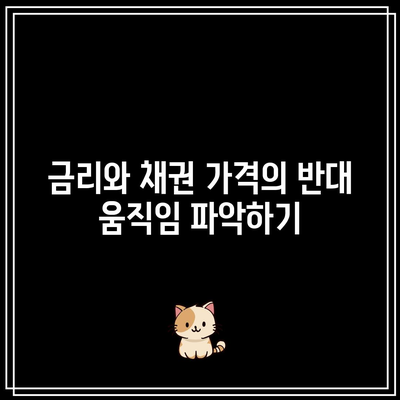 금리와 채권 가격의 반대 움직임 파악하기