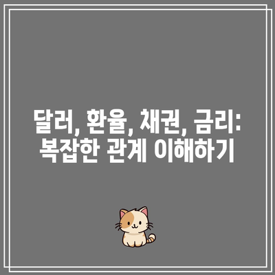 달러, 환율, 채권, 금리: 복잡한 관계 이해하기