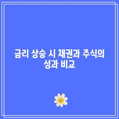 금리 상승 시 채권과 주식의 성과 비교