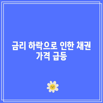 금리 하락으로 인한 채권 가격 급등