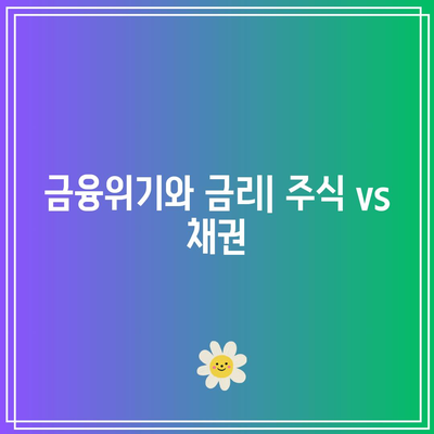 금리 변화에 따른 주식과 채권 수익률의 변화