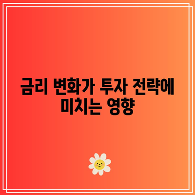 금리 변화에 따른 주식과 채권 수익률의 변화