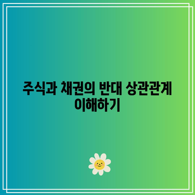 주식과 채권의 반대 상관관계 이해하기