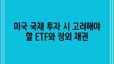 미국 국채 투자 시 고려해야 할 ETF와 장외 채권