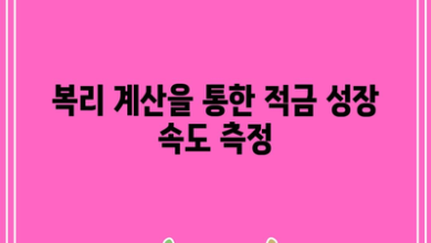 복리 계산을 통한 적금 성장 속도 측정