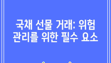 국채 선물 거래: 위험 관리를 위한 필수 요소