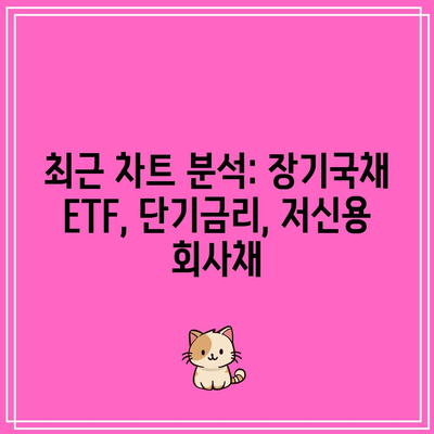 최근 차트 분석: 장기국채 ETF, 단기금리, 저신용 회사채