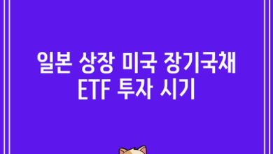 일본 상장 미국 장기국채 ETF 투자 시기