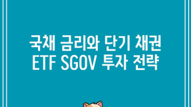 국채 금리와 단기 채권 ETF SGOV 투자 전략