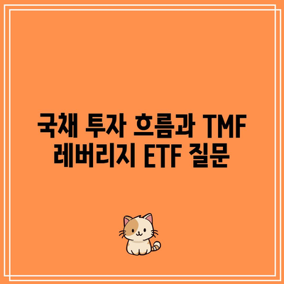 국채 투자 흐름과 TMF 레버리지 ETF 질문