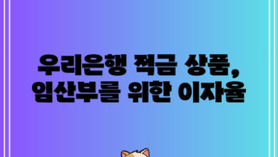 우리은행 적금 상품, 임산부를 위한 이자율