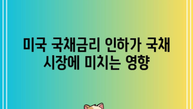 미국 국채금리 인하가 국채 시장에 미치는 영향