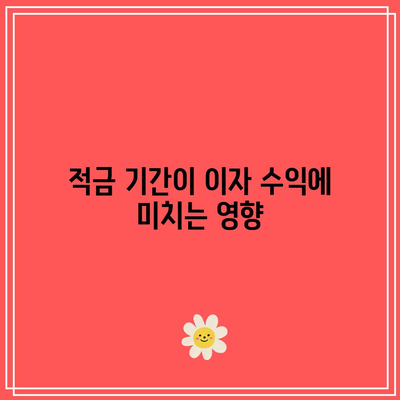 나에게 맞는 적금 기간은?