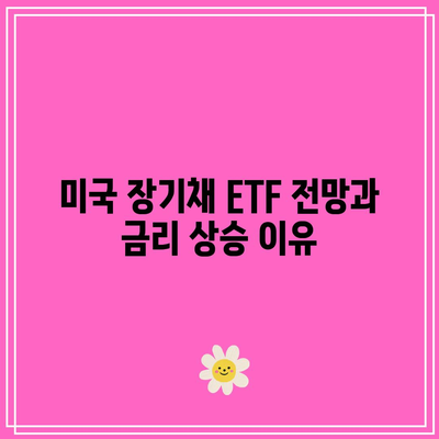 미국 장기채 ETF 전망과 금리 상승 이유