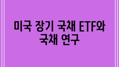 미국 장기 국채 ETF와 국채 연구