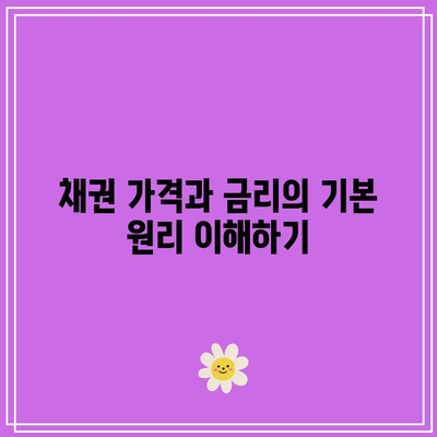 채권 투자의 핵심: 금리와 가격 관계 파악하기