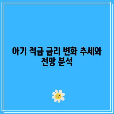 임산부 아기 적금 가입 금리 비교