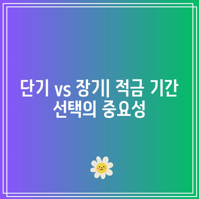 적금 기간별 이자율 및 특별 프로모션 가이드