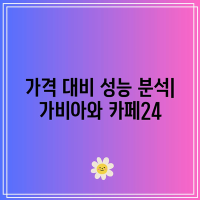 가비아 vs 카페24: 웹 호스팅 성능 분석