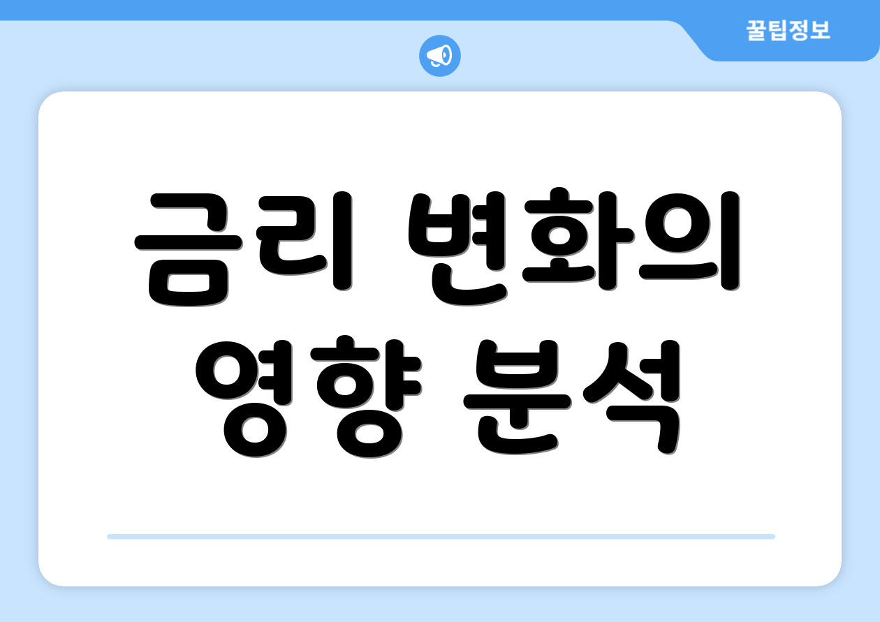 금리 변화의 영향 분석