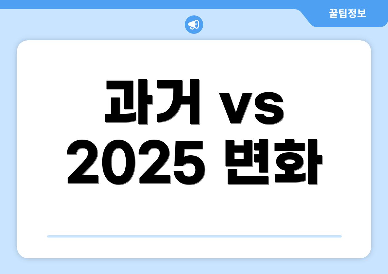 과거 vs 2025 변화