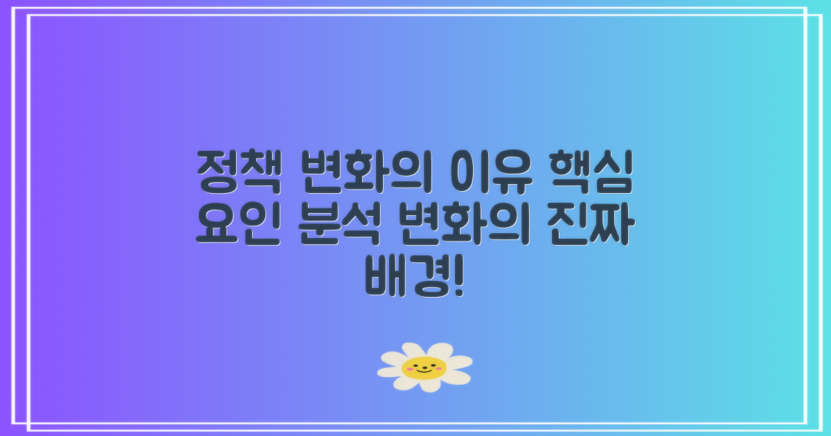 정책 변화의 배경