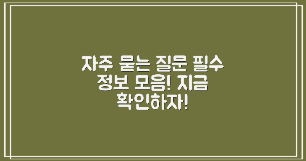 자주 묻는 질문