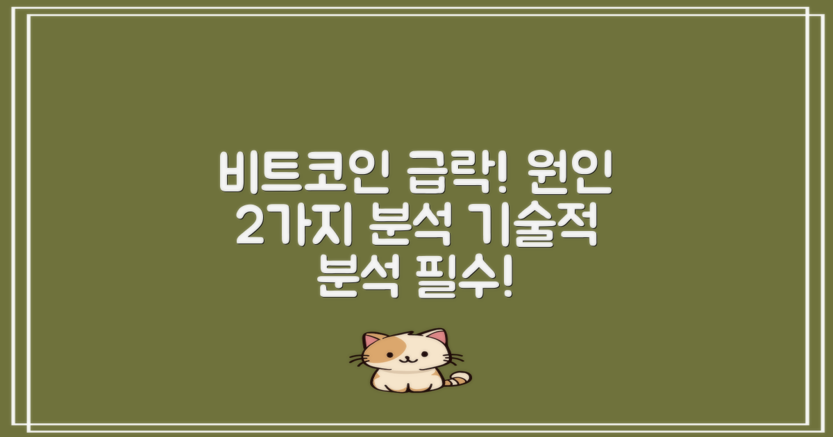 비트코인 급락 이유 분석: 2가지 기술적 분석 방법