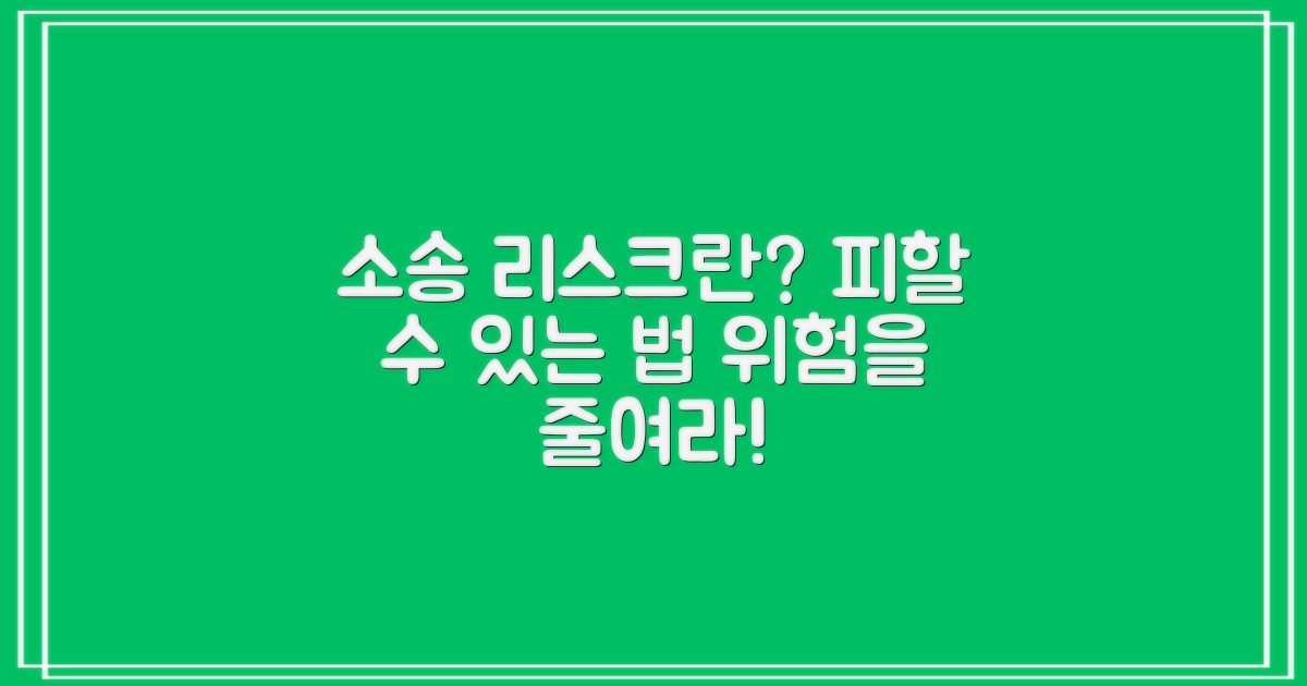 소송 리스크는 무엇인가?
